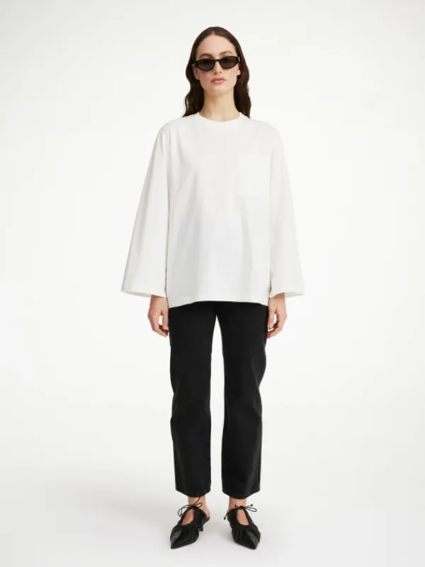 Cheap Fayeh Oversize-Longsleeve Tops & Blusen