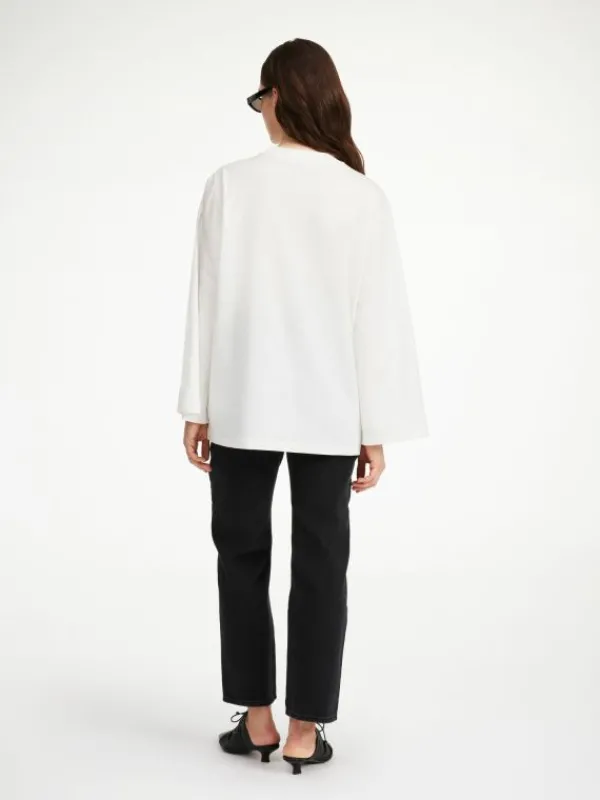 Cheap Fayeh Oversize-Longsleeve Tops & Blusen